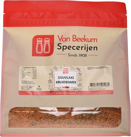 Van Beekum Specerijen - Souvlaki Kruidenmix - 1 KG (hersluitbare stazak)