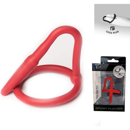 Sport Fucker - Siliconen Cock Plug - Rood