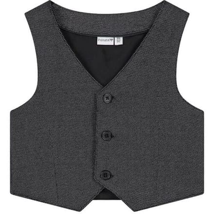 Prénatal peuter gilet Grey Melee Dark 74/80 heren