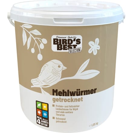 1.65kg Bird's Best meelwormen droog vogelvoer