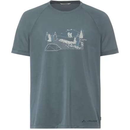 Vaude Gleann Ii T-shirt Met Korte Mouwen Grijs M Man