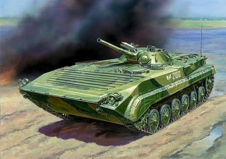 Zvezda Modelbouwpakket Militaire voertuigen - 3553 Soviet Ifantry Fighting Vehicle BMP-1 Plastic - 1:35 - Modelbouw
