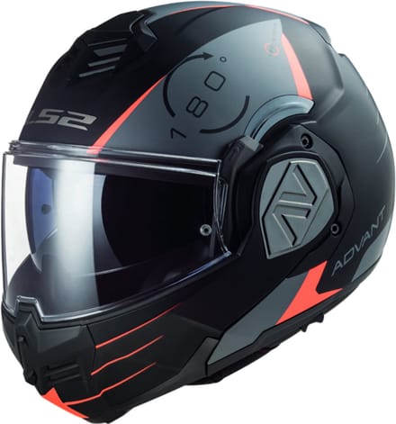 LS2 FF906 Advant Codex Mat Zwart Titanium Systeemhelm XS