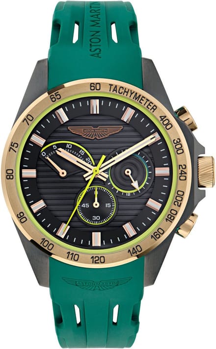 Aston Martin Aml Thrill HLC W MTRH1F501 Horloge - Siliconen - Groen - Ø 44 mm