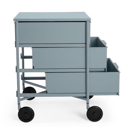 Kartell Mobil 3 Mat - met wielen - blauw