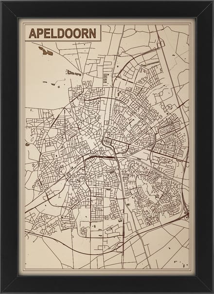 Decoratief Beeld - Houten Van Apeldoorn - Hout - Bekroned - Bruin - 21 X 30 Cm
