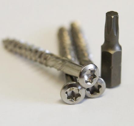 Meuwissen Agro Vlonderschroeven RVS 175 st. + 2 bitjes - Torx 4,5 x 40mm