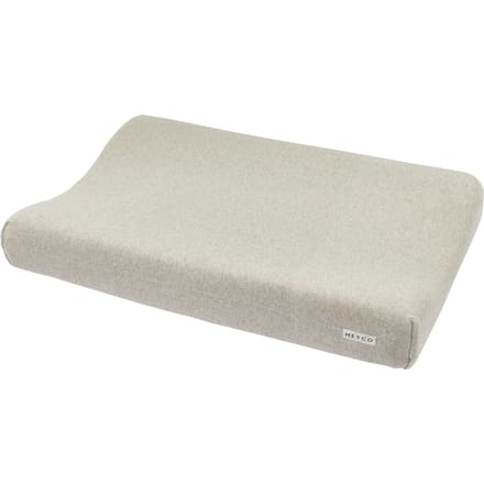 Meyco Baby Knit Basic aankleedkussenhoes - sand melange - 50x70cm