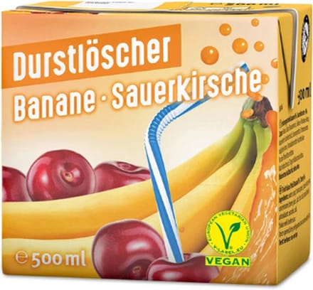 Durstloscher banane sauerkirsche (12x 500 ml)