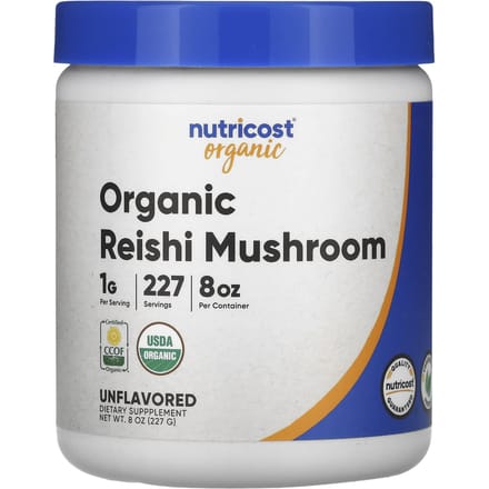 Nutricost, Champignon Reishi Biologique, Sans Arôme, 8 oz (227g)