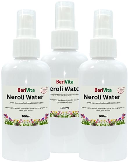 Oranjebloesemwater 3x100ml Spray - Puur - Hydrosol, Hydrolaat - Neroli Water