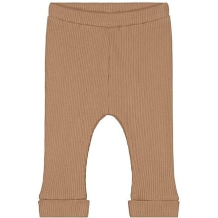 Prénatal newborn broek rib Pure Dark Sand Brown 68 unisex