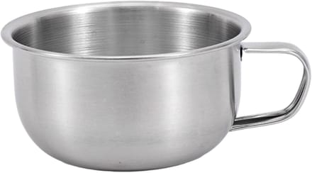 Scheerzeep Kom - Scheer Mok - Grooming Mannen - Roestvrij Staal - 200ml - Zilver