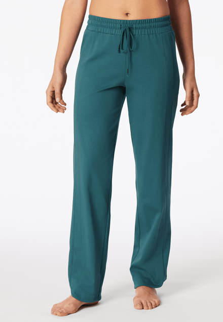 Langere broek van gemerceriseerd interlock, groen - Mix+ Relax 38