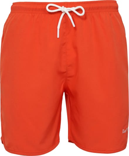 Zwemshort La V effen kleur Oranje S