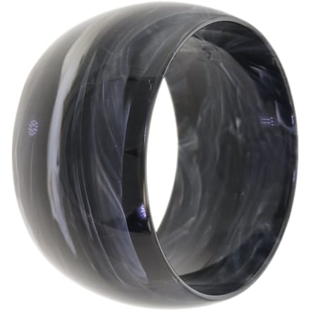 Behave – Armband – Gemarmerd zwart – Acryl – Breed – Statement – Nikkelvrij