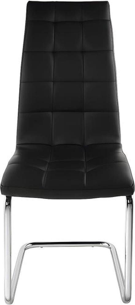 Vente-unique Set van 2 stoelen NADYA - Kunstleer - Zwart