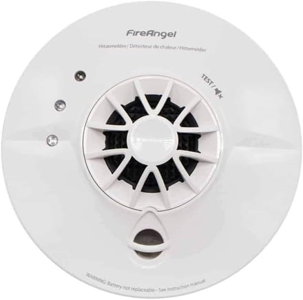 Hittemelder - Warmtemelder - Branddetectie - Snelle reactie technologie - 230V - Wit