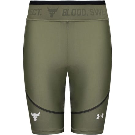 Under Armour Project Rock Dames Groen Fietsshort