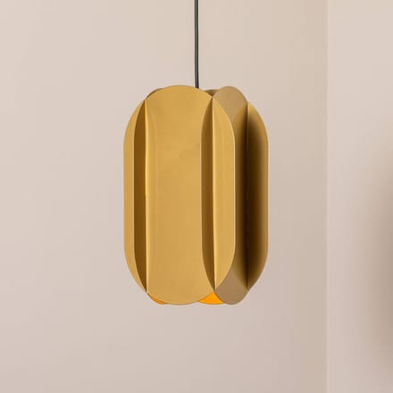 Opviq Hanglamp Corner, goudkleurig, hoogte 35 cm, metaal, E27