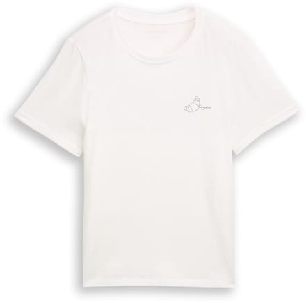 Tom Tailor - T-shirt met print - Maat XL - Whisper White