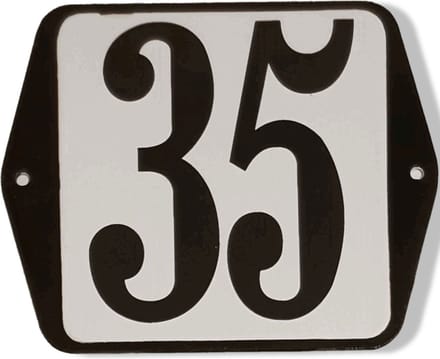 Huisnummer standaard nummer 35