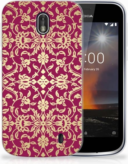 Siliconen Hoesje Nokia 1 Barok Pink