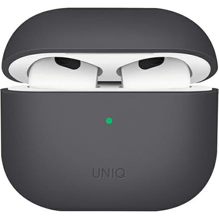 Uniq Lino Hybrid Liquid Silicone Case voor de Apple AirPods 3 (2021) - Ash Grey