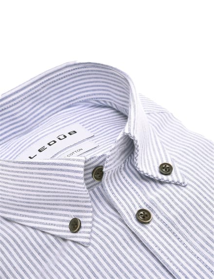 Zakelijk overhemd Ledub Modern Fit New blauw