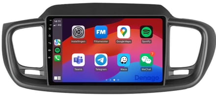 CarPlay autoradio geschikt voor Kia Sorento | 2015 t/m 2018 | Android 16 | 9 inch | Draadloos Apple CarPlay & Android Auto | 2GB + 32GB | QuadCore processor | Denago DNG-A277 | 2025 model | 2015 2016 2017 2018 | Bluetooth & Wifi
