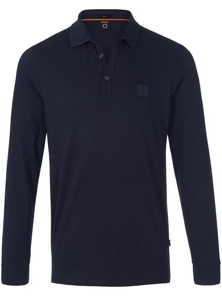 Poloshirt lange mouwen Van BOSS blauw