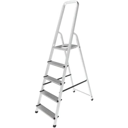 Sencys - Huishoudtrap - Aluminium - 5-treden – Max. 150kg