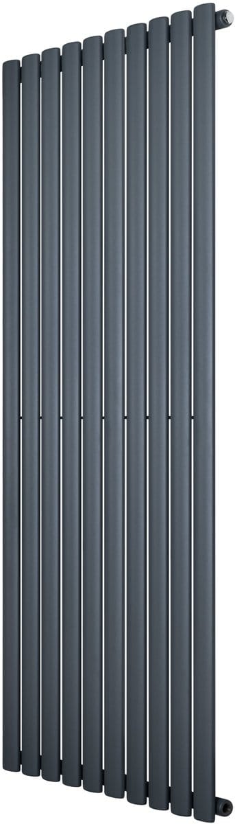 Ovale design radiator - 1 kolom - 1600x600 mm - grijs