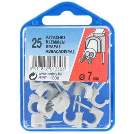 Reddy Clips 7mm Grijs 25st.