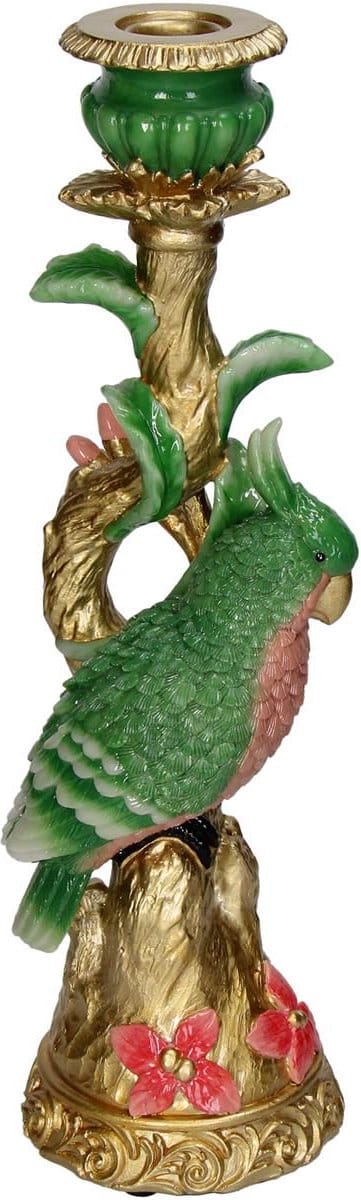 Kandelaar - Groene Vogel - ↑ 34 cm