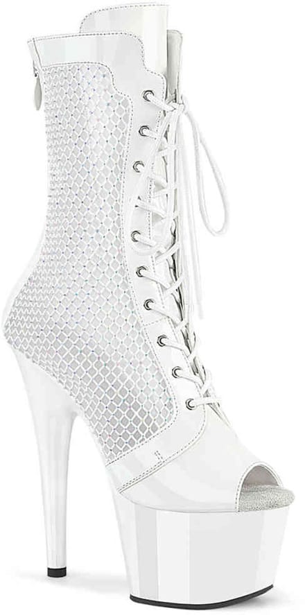 Pleaser - ADORE1048RSNT Plateau Laarzen - US 11 - 41 Shoes - Wit