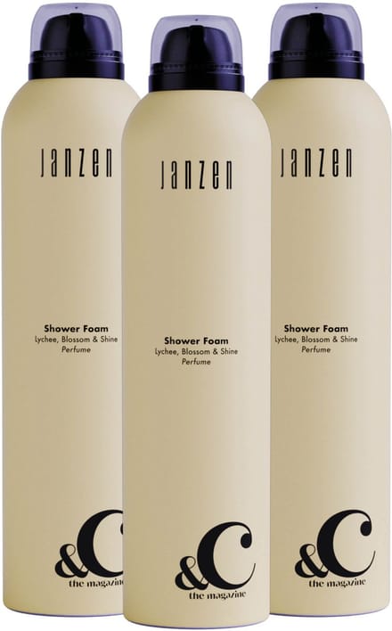 JANZEN Shower Foam &C Lychee Blossom & Shine 3-pack