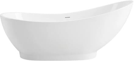 Rea - Vrijstaand Bad Sorento 180 Witte stopkap - 192 x 78,5 x 76,5 cm