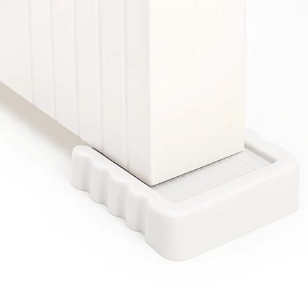 Winddichte Deurstopper – Veiligheidswig van Duurzaam Kunststof met Antislip Rubberen Basis - Wit
