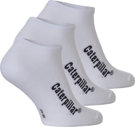 Caterpillar Sneakersokken Heren CAT Enkel Sokken Wit 3-Pack - Maat 43-46