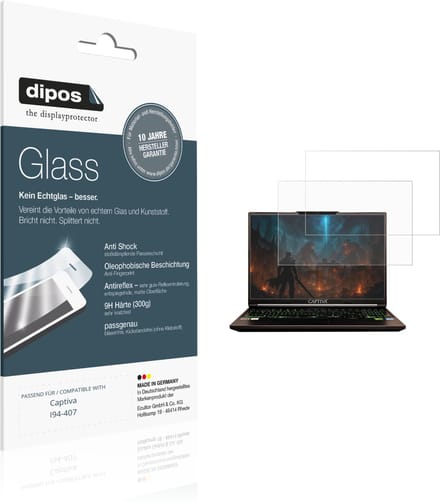 dipos – 2x Matte Pantserfolie geschikt voor Captiva I94-407 | 9H Screenprotector