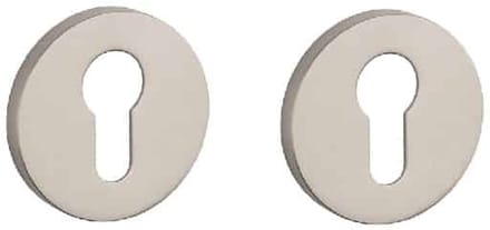 Stile cilinderrozet - deurrozet - Ø53 x 7 mm - nikkel