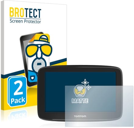 BROTECT - Screenprotector voor TomTom GO Basic (6") - Folie Beschermfolie matte 2 Stuks