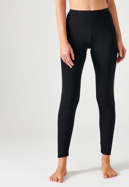 Damart - Fijn geribde legging Thermolactyl Sensitive - Dames - Zwart - 46-48