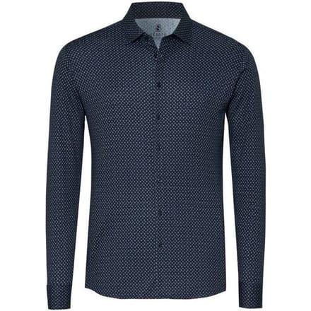 Desoto Overhemd Mini Stripes Spindle Fantasy Navy / male