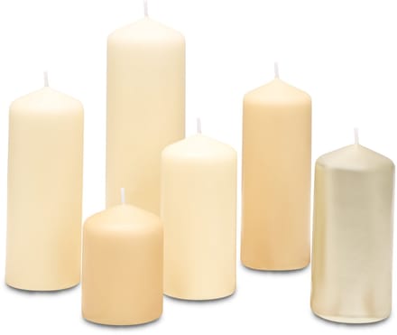 Bolsius - Gladde Stompkaarsen set - Pillow Talk - Ivoor Beige - 6 Stuks