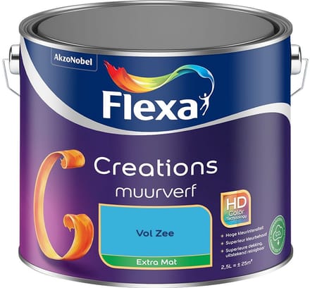 Flexa - Creations Muurverf Extra Mat - Vol Zee - Mengverf - 2,5 L