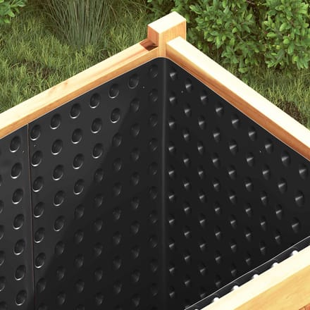 vidaXL - Geprofileerde - Drainageplaat - Zwart - 0,5 - x - 20 - m - HDPE