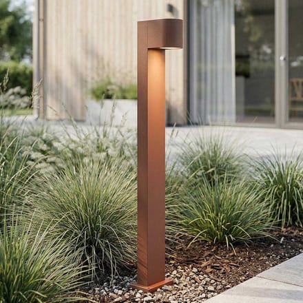LumenXL - Industriële staande buitenlamp Simone - roestbruin 70 cm