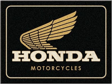Magnet Honda MC motorcycles gold magneet 6 x 8 cm